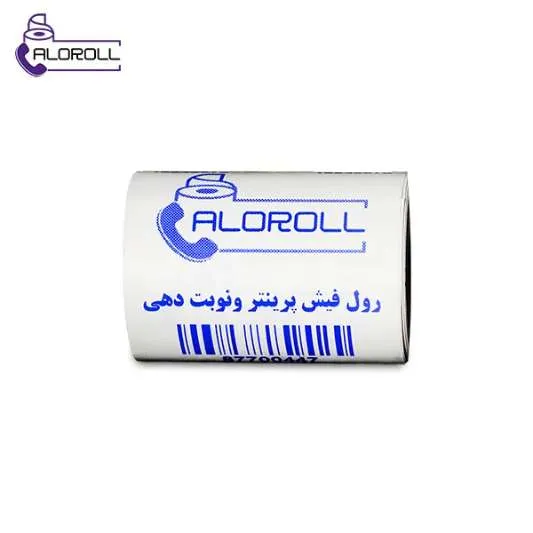 رول فیش پرینتر حرارتی ۴۰ متری چاپ آبی