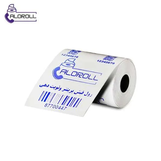 رول فیش پرینتر حرارتی ۴۰ متری چاپ آبی