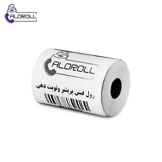 رول فیش پرینتر ۴۰ یارد (۳۶.۵ متر) چاپ مشکی