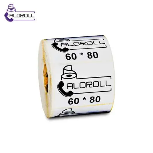 لیبل کاغذی ۱ ردیف ۸۰*۶۰