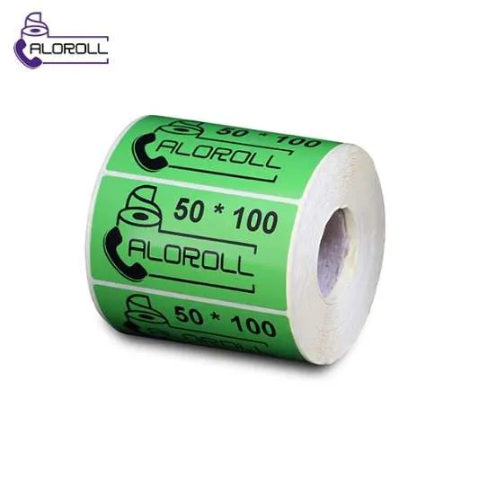 لیبل کاغذی ۱ ردیف سبز ۱۰۰*۵۰