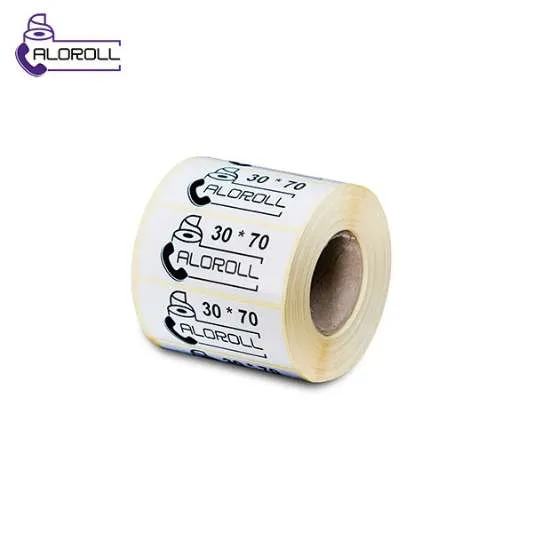 لیبل کاغذی تک ردیف ۷۰*۳۰