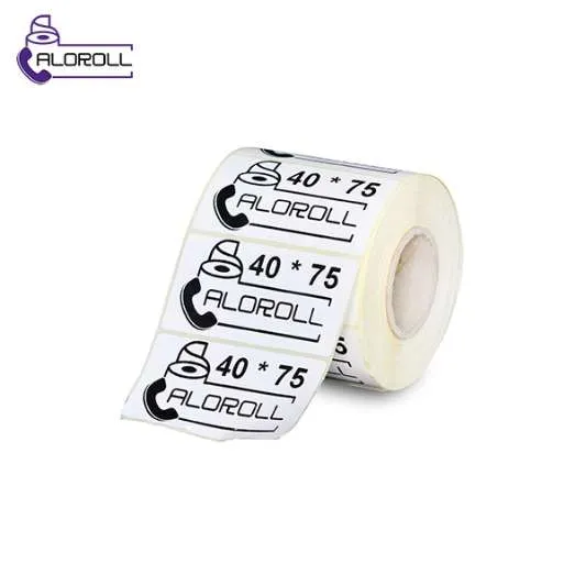 لیبل کاغذی ۱ ردیف ۷۵*۴۰