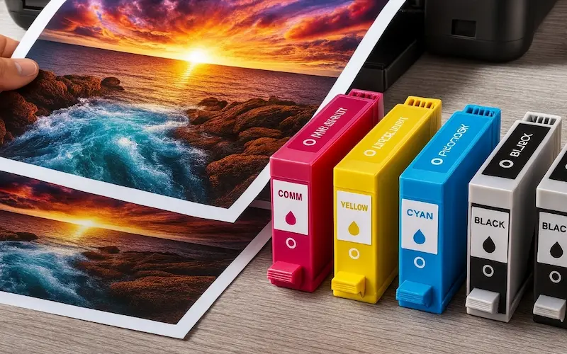 خرید کارتریج جوهر افشان رنگی جهت چاپ عکس خانگی