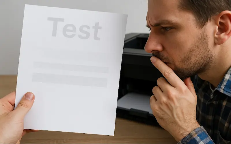 چرا تونر تازه شارژ شده کم رنگ چاپ می کند؟