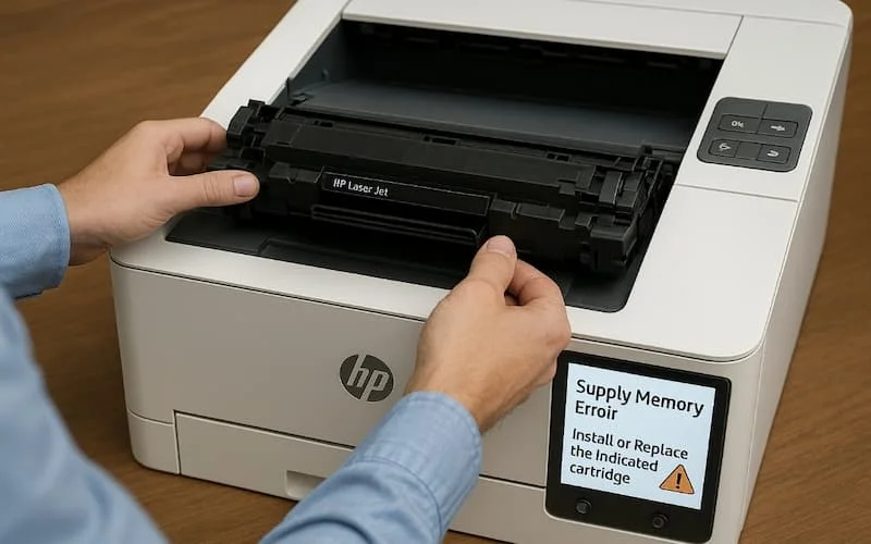 رفع ارور Supply Memory Error در پرینتر HP