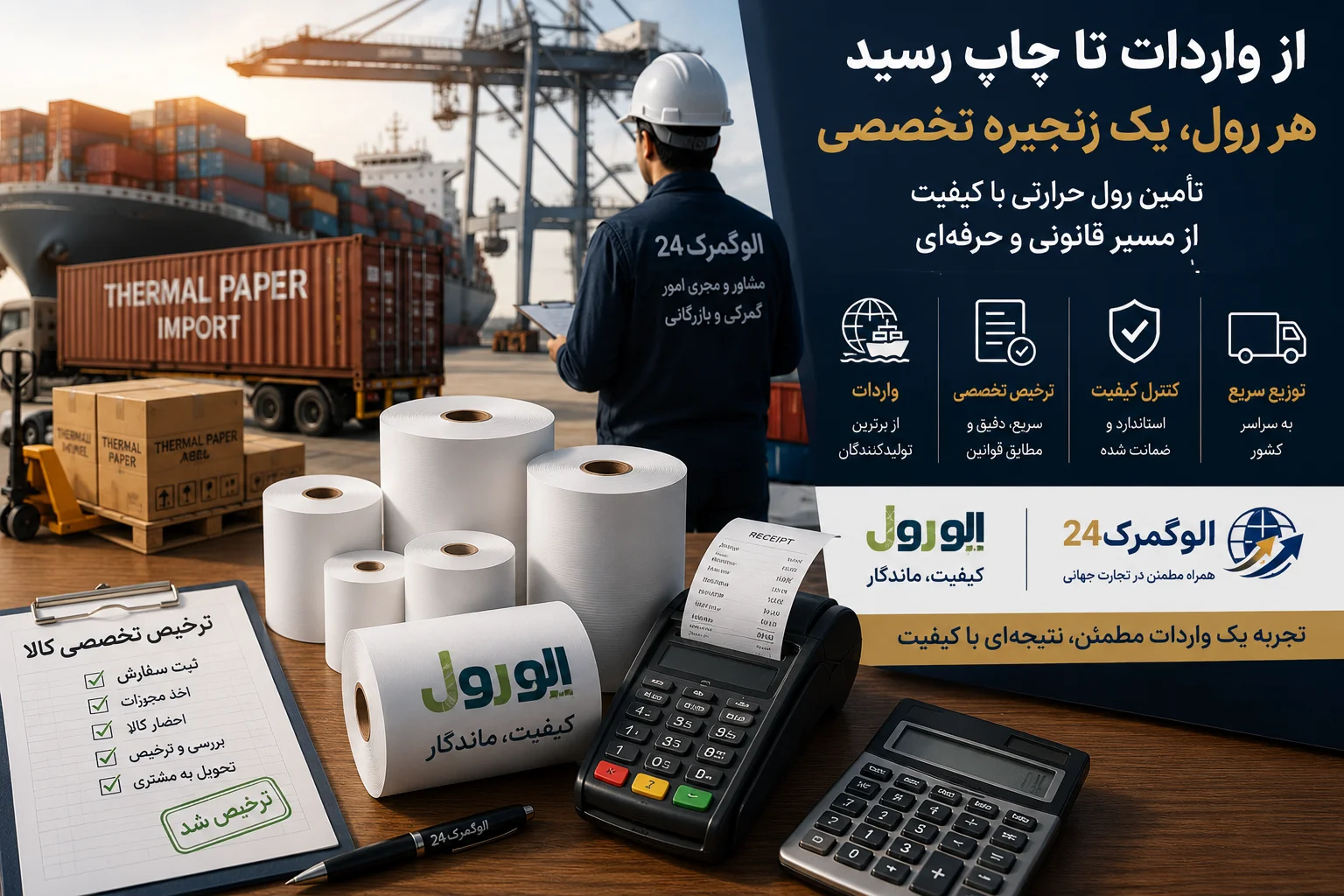 چالش‌ های واردات کاغذ حرارتی
